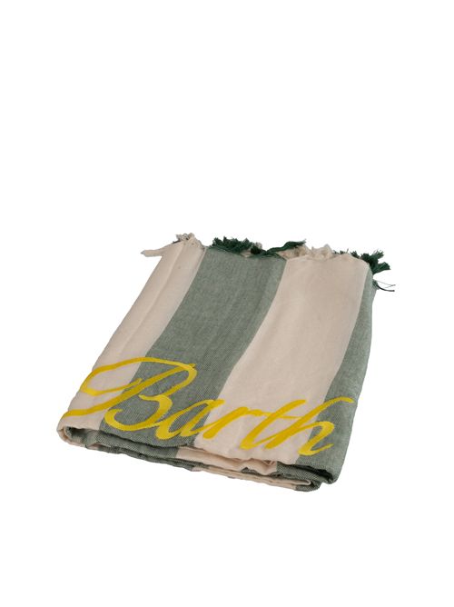 Telo mare Foutas Saint Barth a righe cotone verde Mc2 Saint Barth | FOUTAS LIGHT N02025H SB BEACH STRIPES POP V5